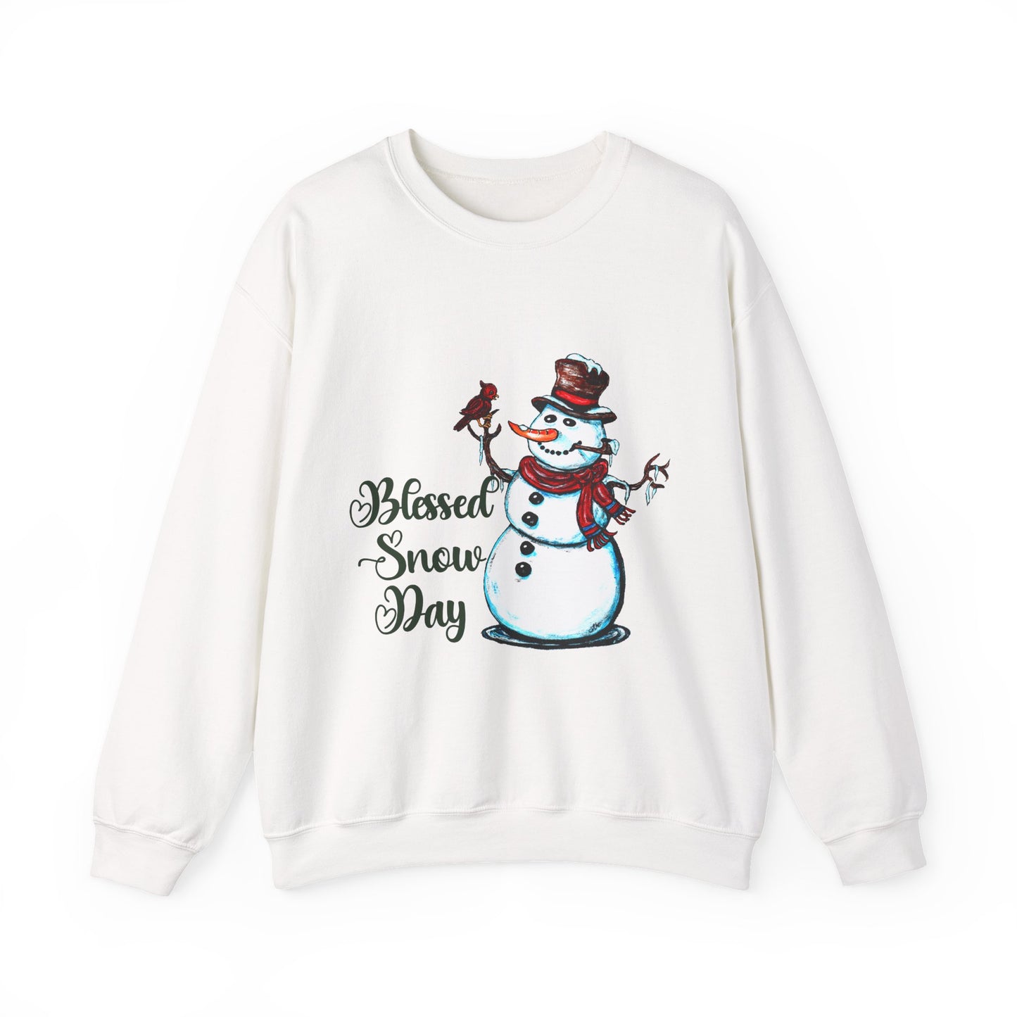 Blessed Snow Day Unisex Heavy Blend™ Crewneck Sweatshirt