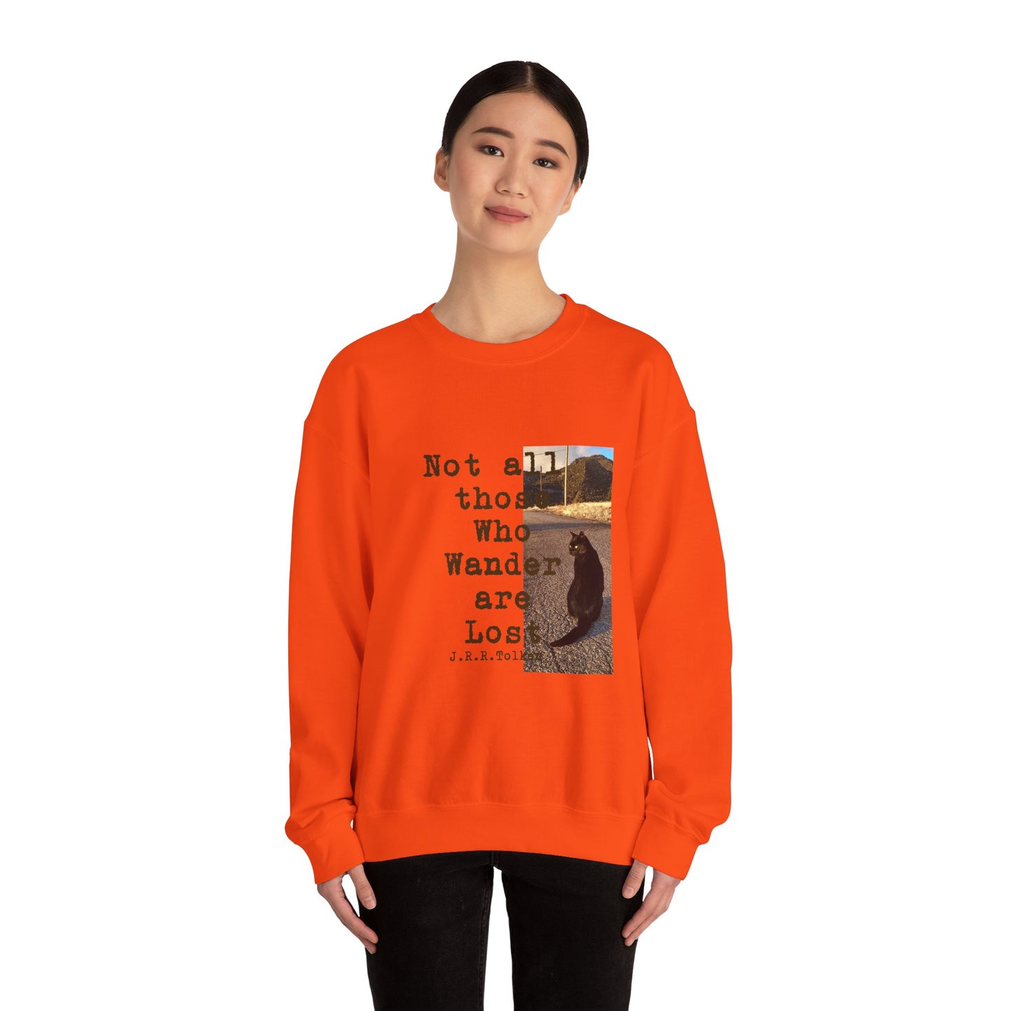 Wandering Kitty Unisex Heavy Blend™ Crewneck Sweatshirt