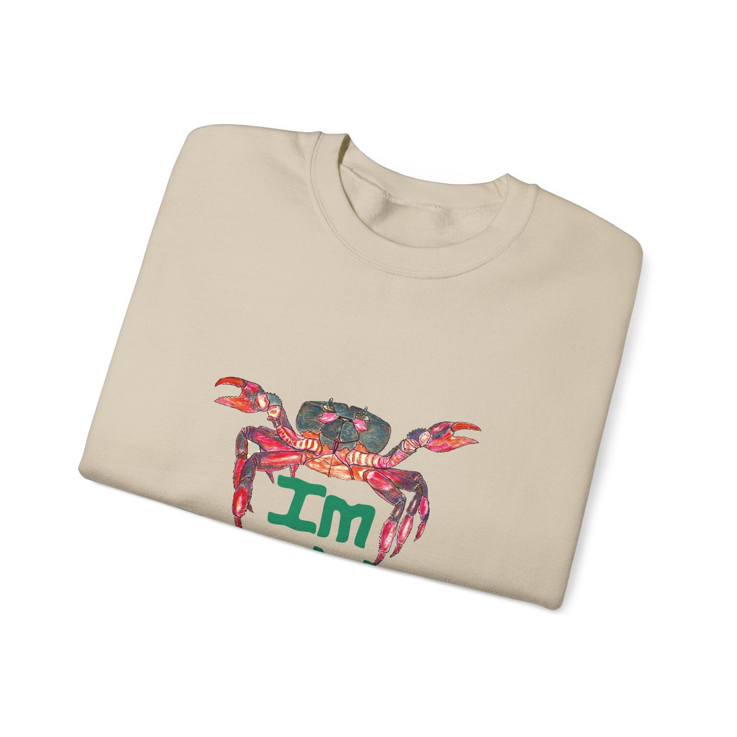 I'm Crabby Go Away Unisex Heavy Blend™ Crewneck Sweatshirt