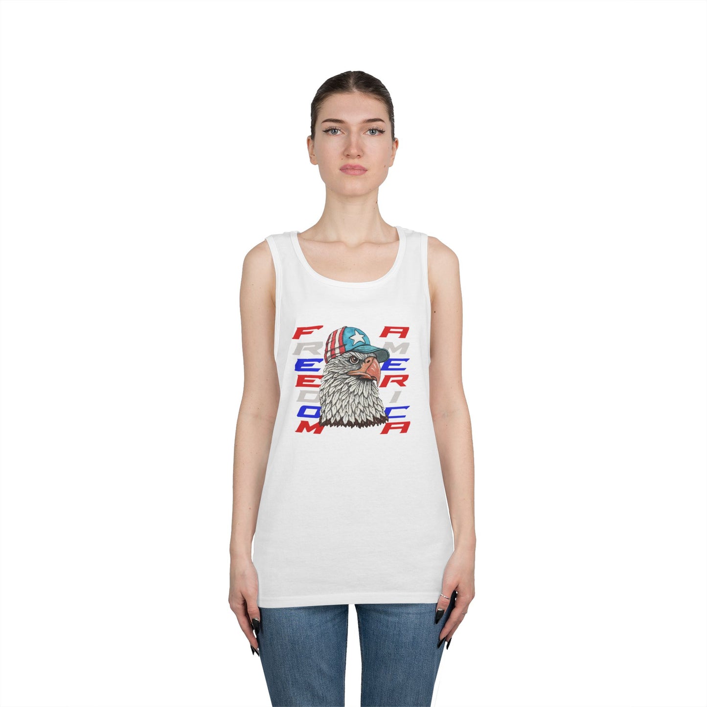 Freedom America Unisex Heavy Cotton Tank Top