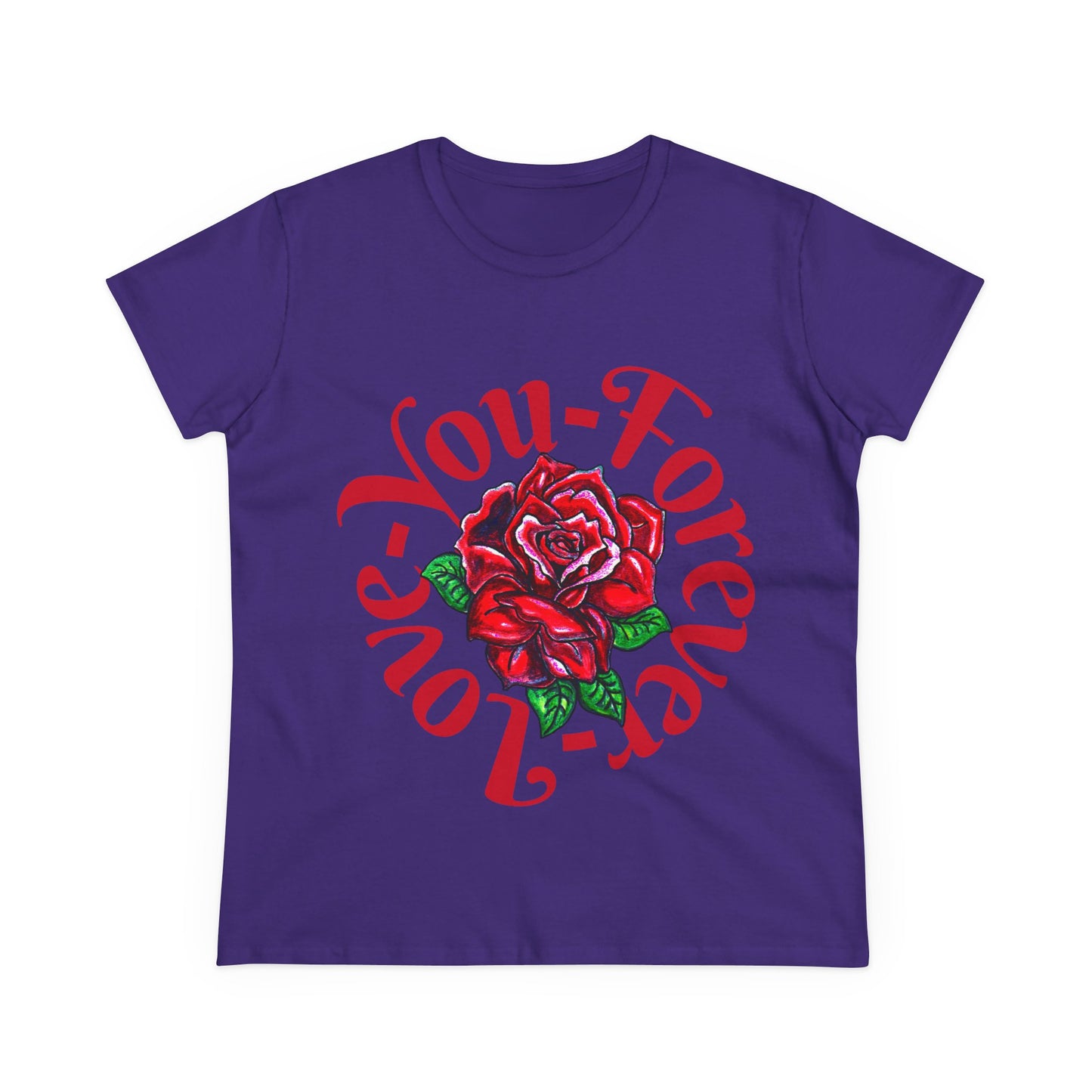 Love You Forever Women's Midweight Cotton Tee