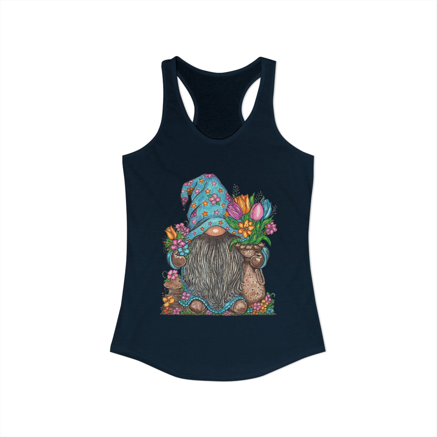 Gardening Gnome Women's Ideal Racerback Tank