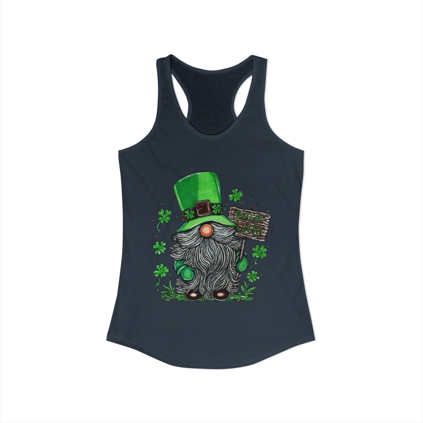 Gnomish Leprechaun Women's Ideal Racerback Tank