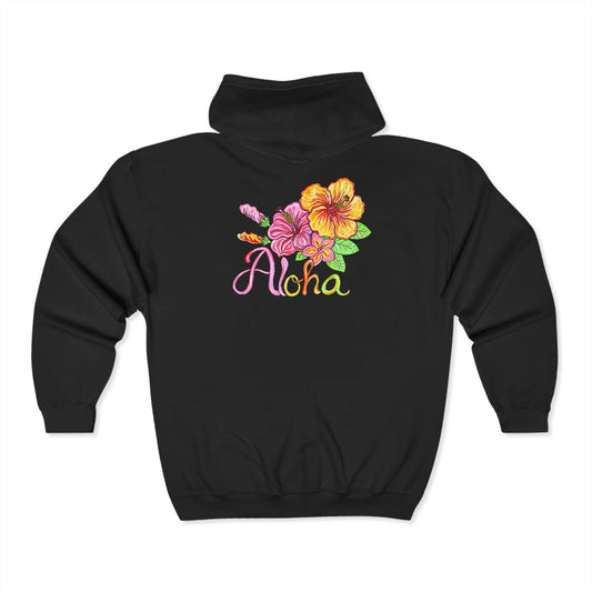 Aloha Unisex Heavy Blend™ Full Zip Hooded Sweatshirt
