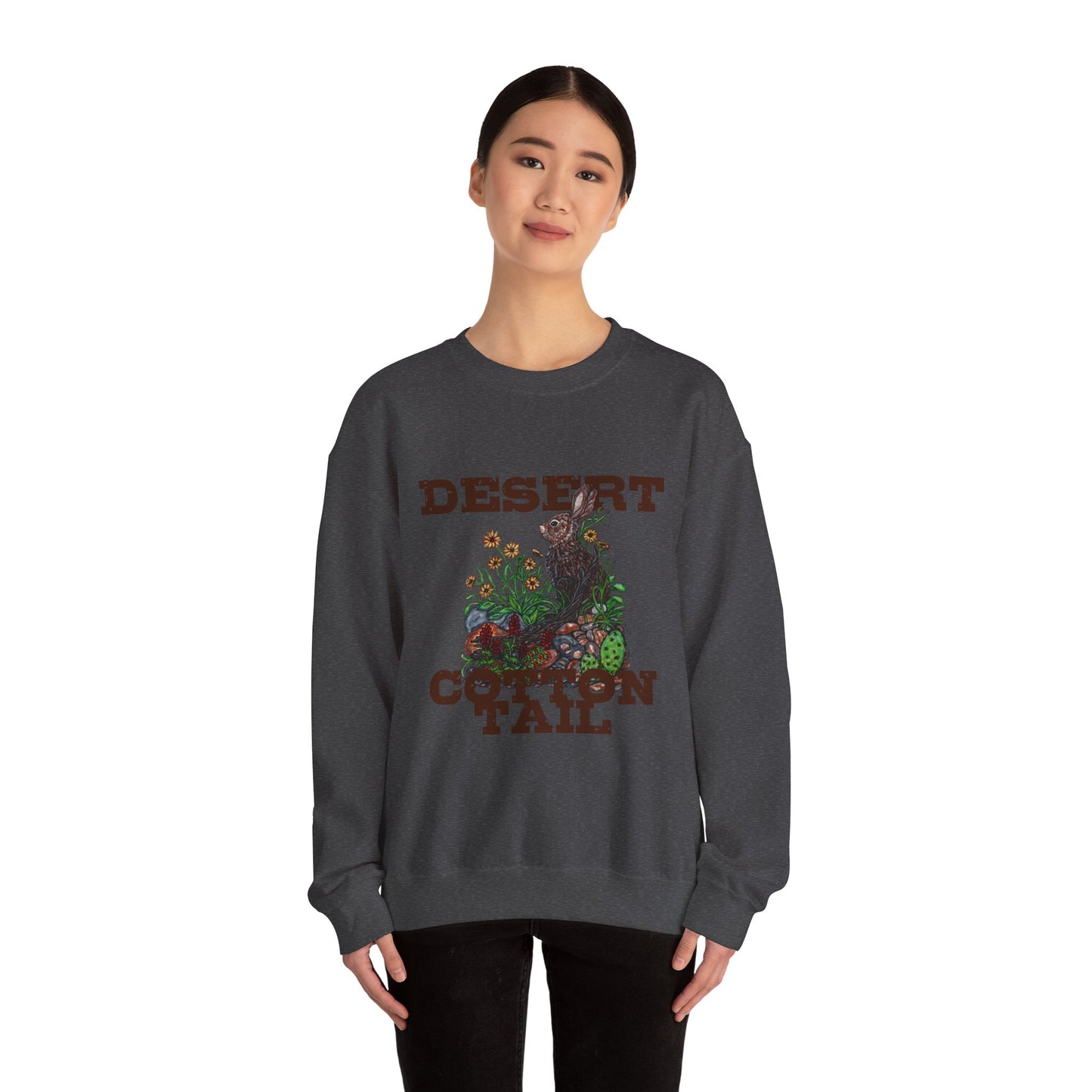 Desert Cotton Tail Unisex Heavy Blend™ Crewneck Sweatshirt
