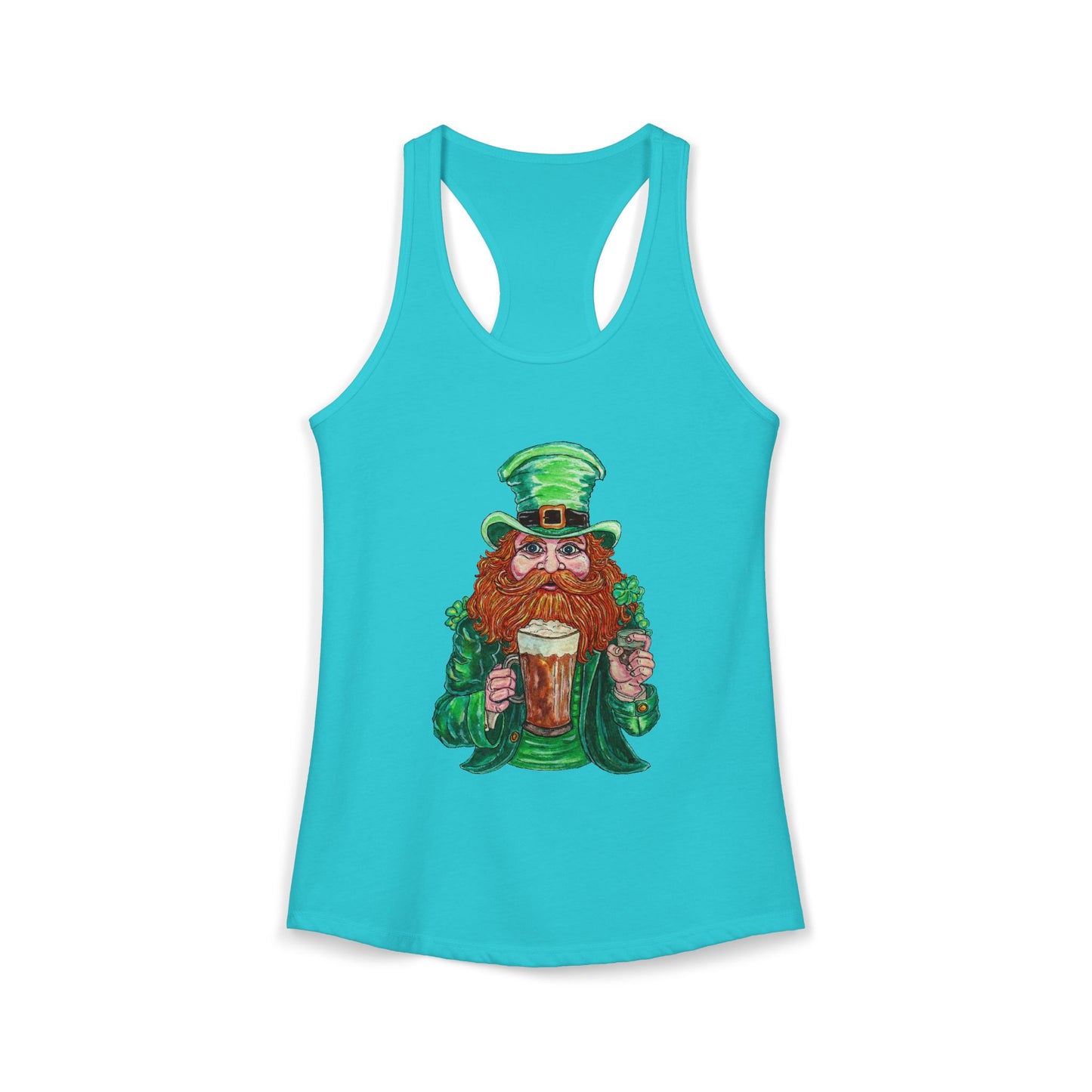 Drunken Leprechaun Women's Ideal Racerback Tank