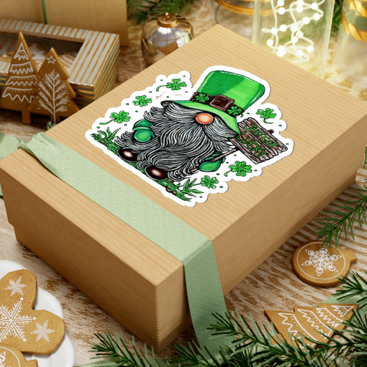 Gnomish Leprechaun Kiss-Cut Stickers