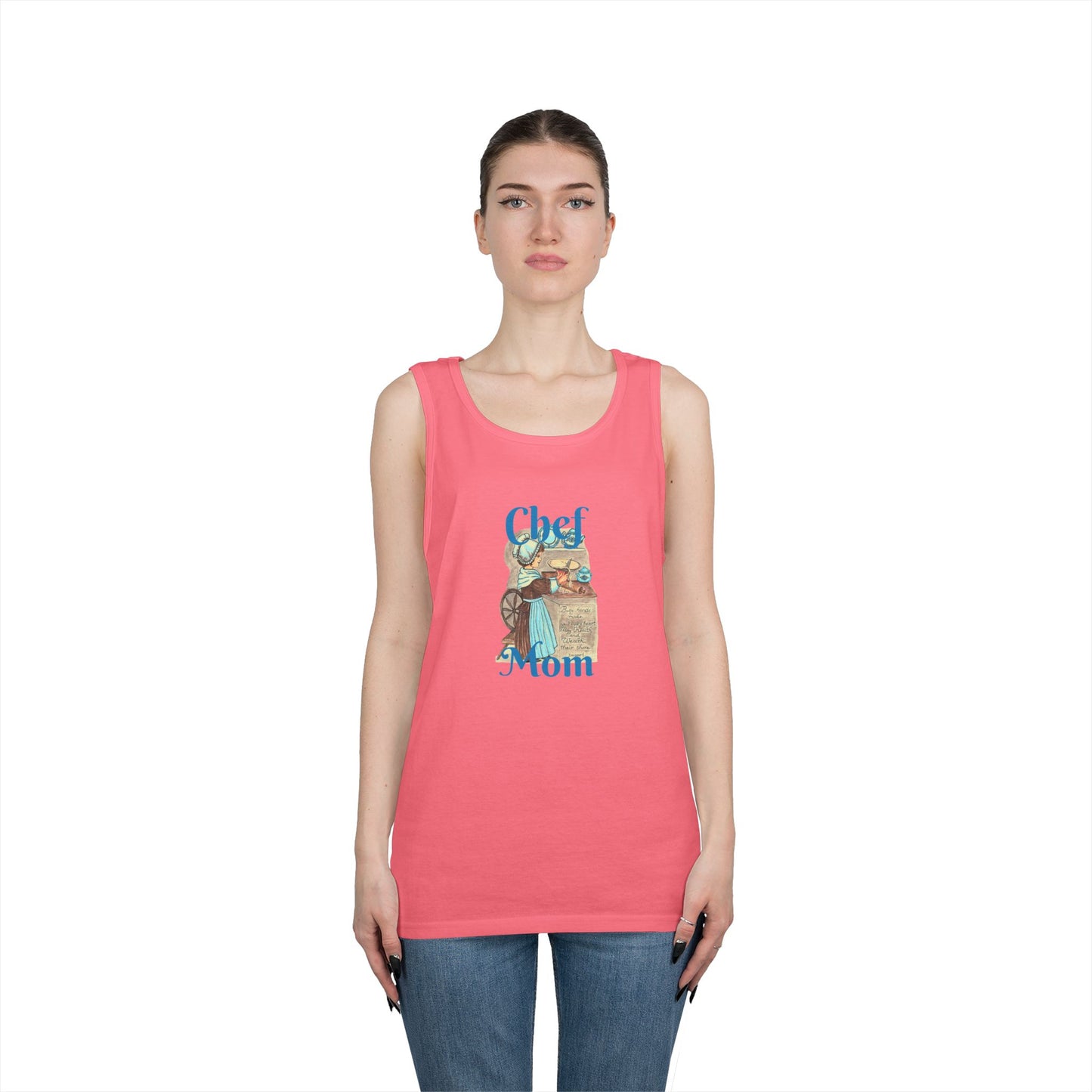 Chef Mom Unisex Heavy Cotton Tank Top