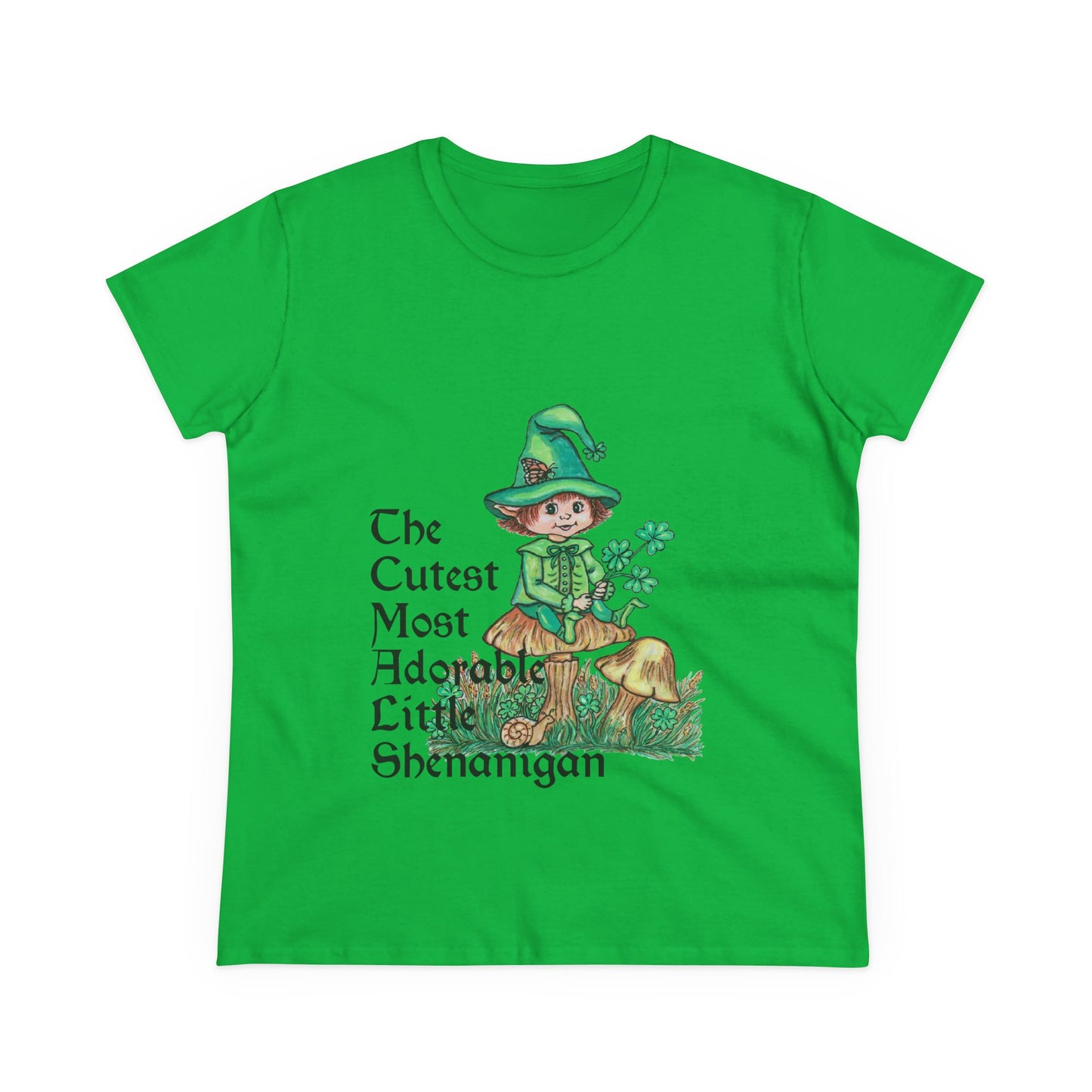 Cutest Leprechaun Women's Midweight Cotton Tee