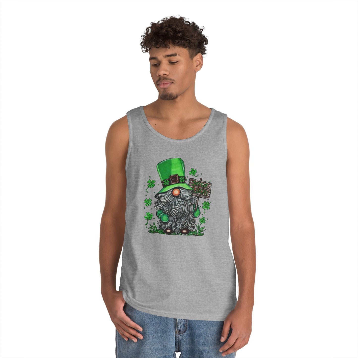 Gnomish Leprechaun Unisex Heavy Cotton Tank Top