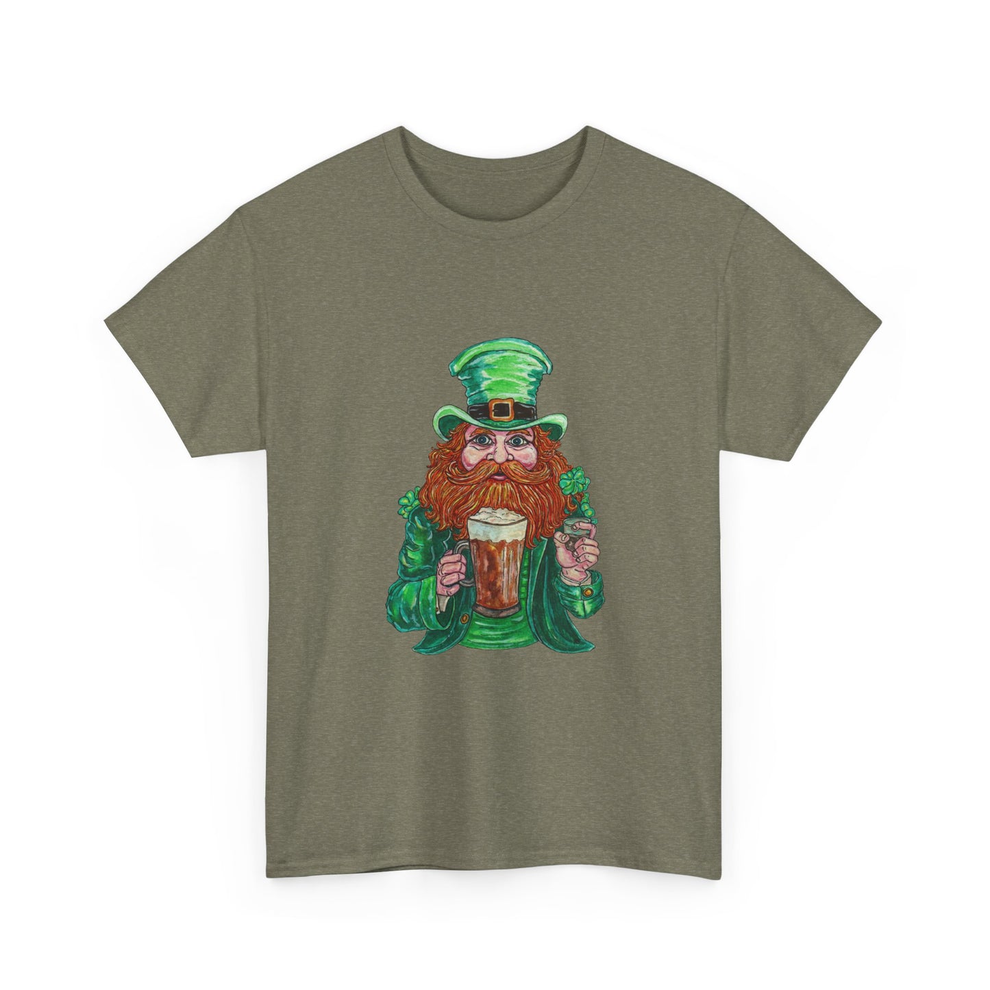 Drunken Leprechaun Unisex Heavy Cotton Tee
