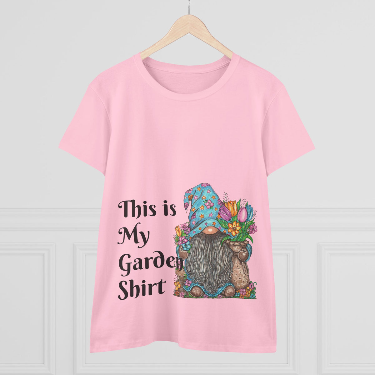 Gardening Gnome Women's Midweight Cotton Tee
