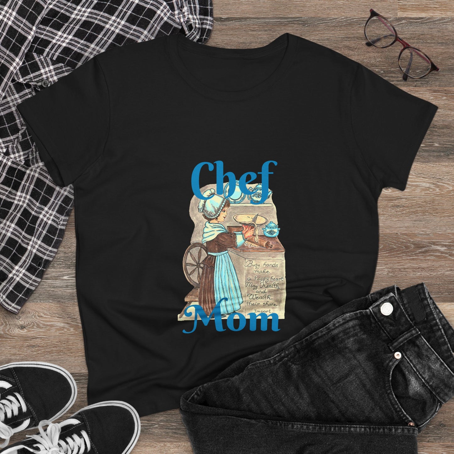 Chef Mom Women's Midweight Cotton Tee