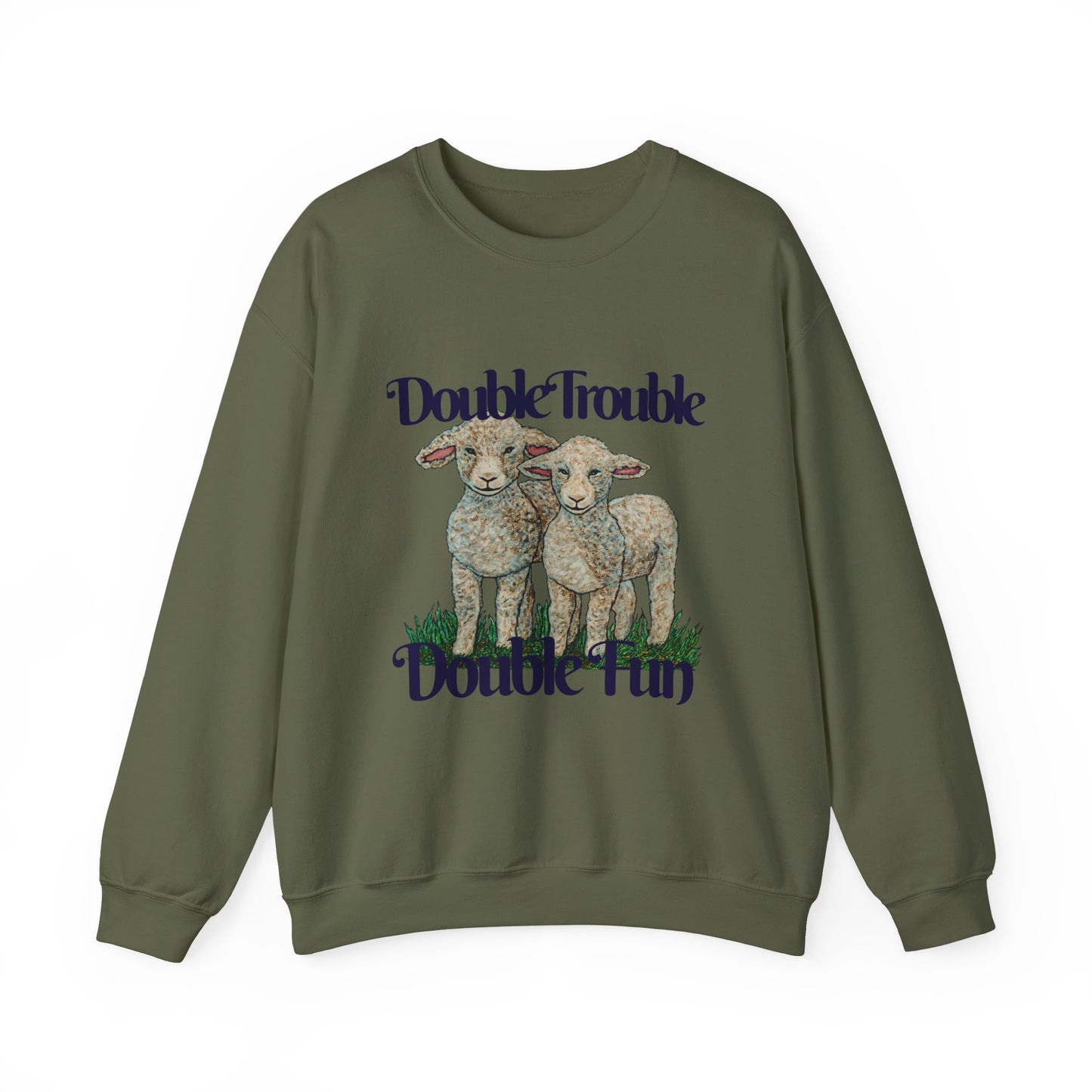 Double Trouble Double Fun Unisex Heavy Blend™ Crewneck Sweatshirt