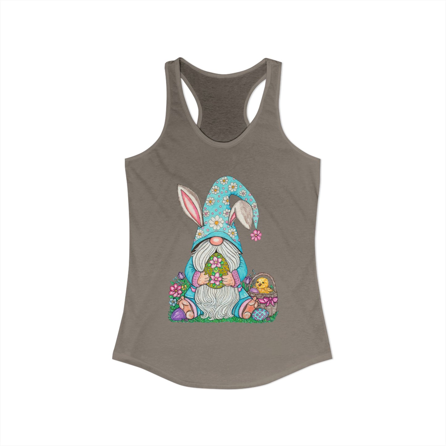 Easter Gnome Women's Ideal Racerback Tank