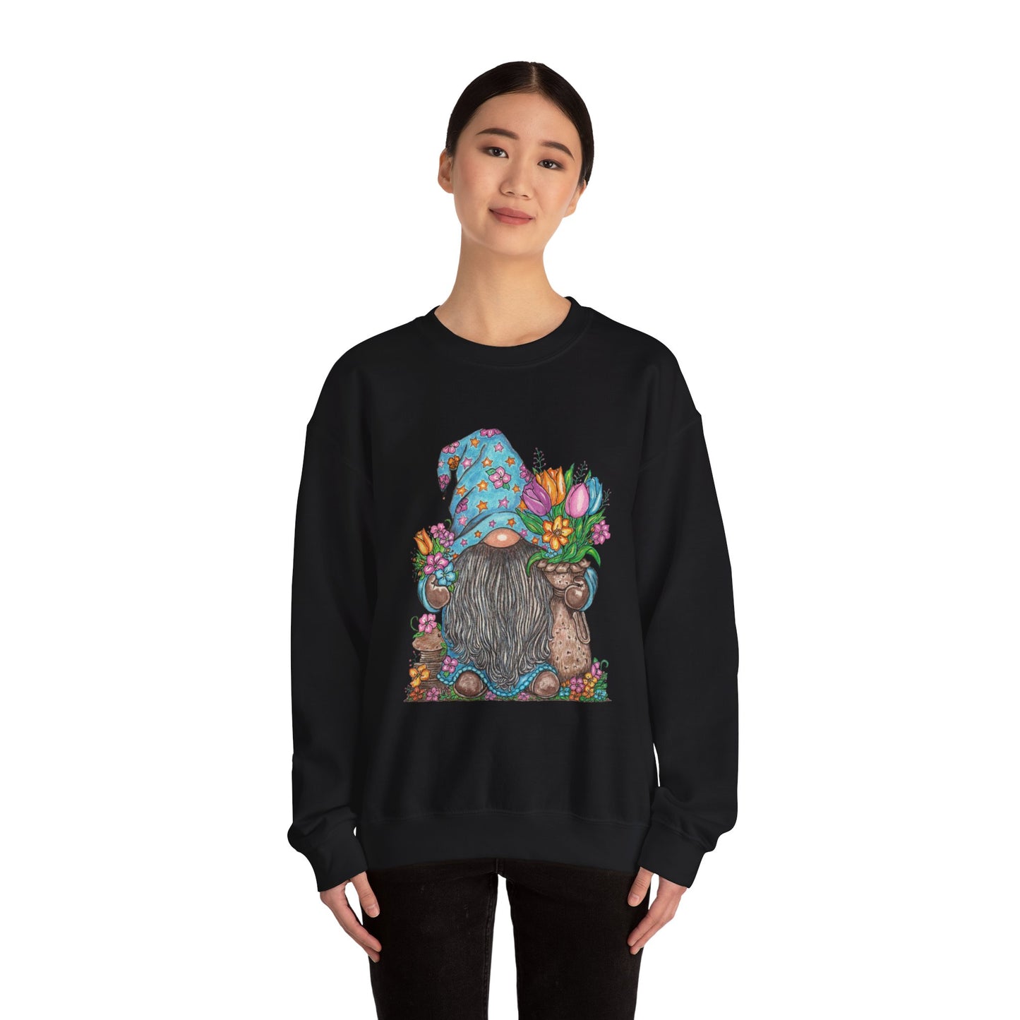 Gardening Gnome Unisex Heavy Blend™ Crewneck Sweatshirt