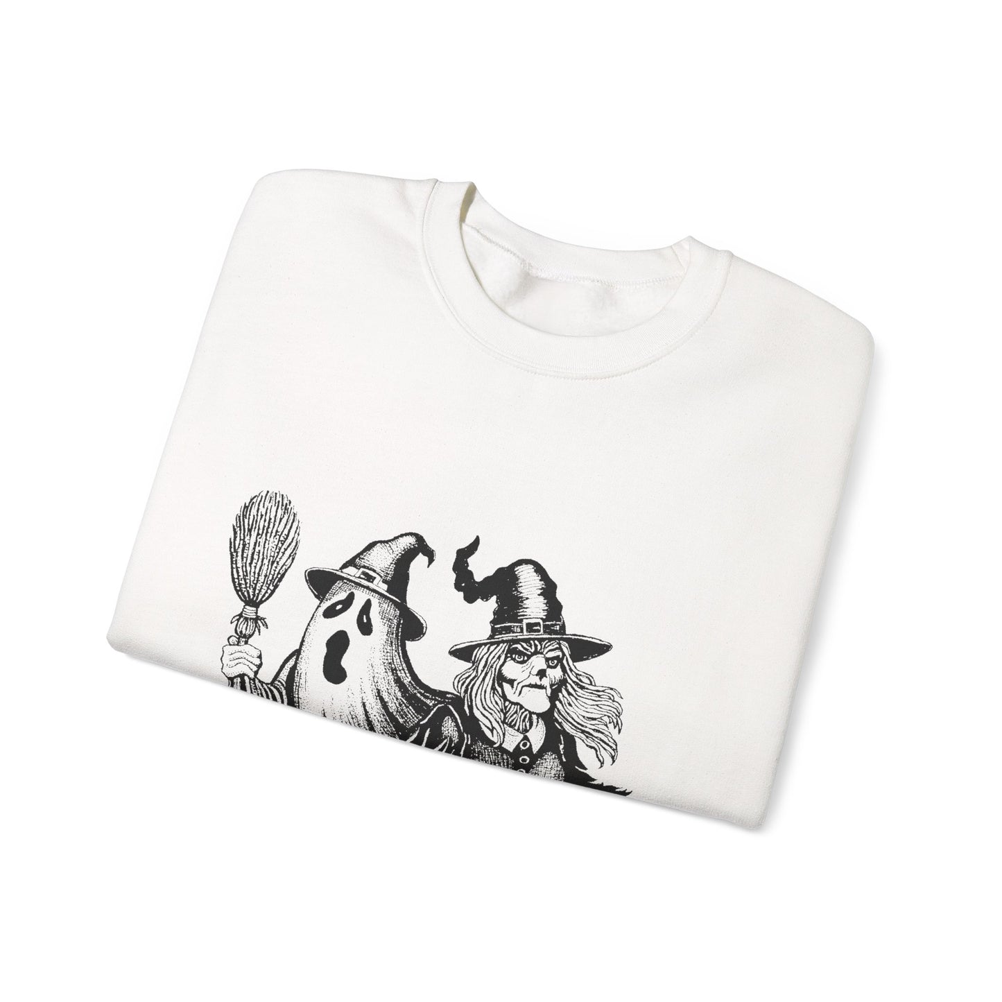 Ghost and Witch Unisex Heavy Blend™ Crewneck Sweatshirt