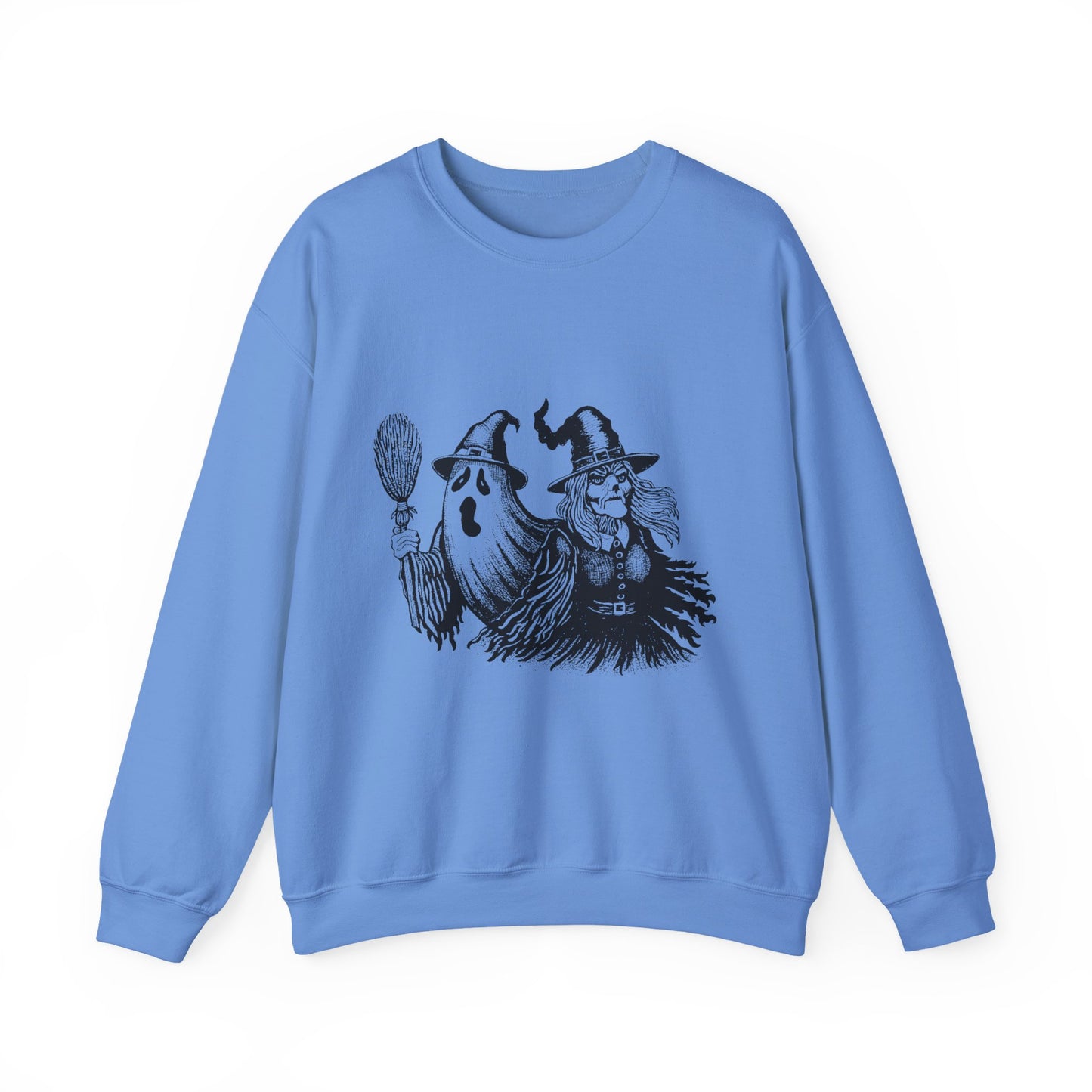 Ghost and Witch Unisex Heavy Blend™ Crewneck Sweatshirt