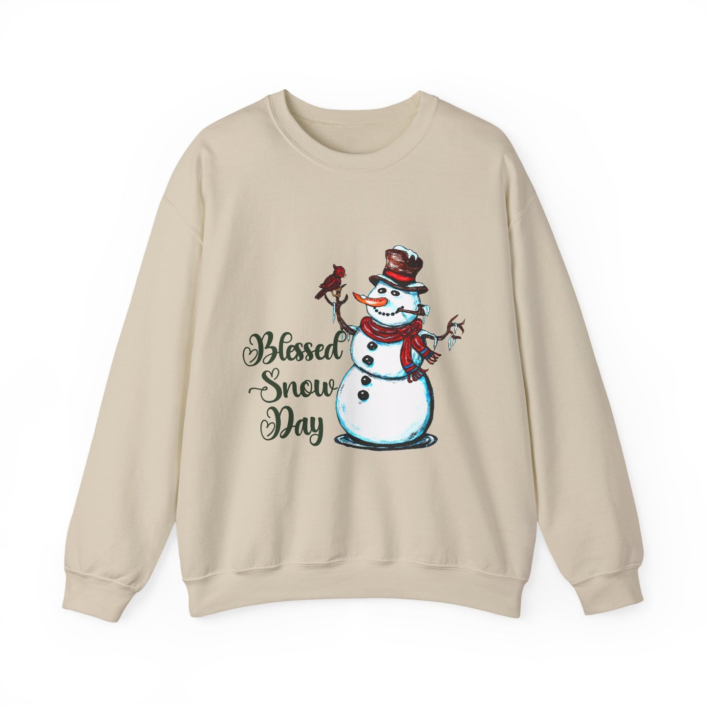 Blessed Snow Day Unisex Heavy Blend™ Crewneck Sweatshirt