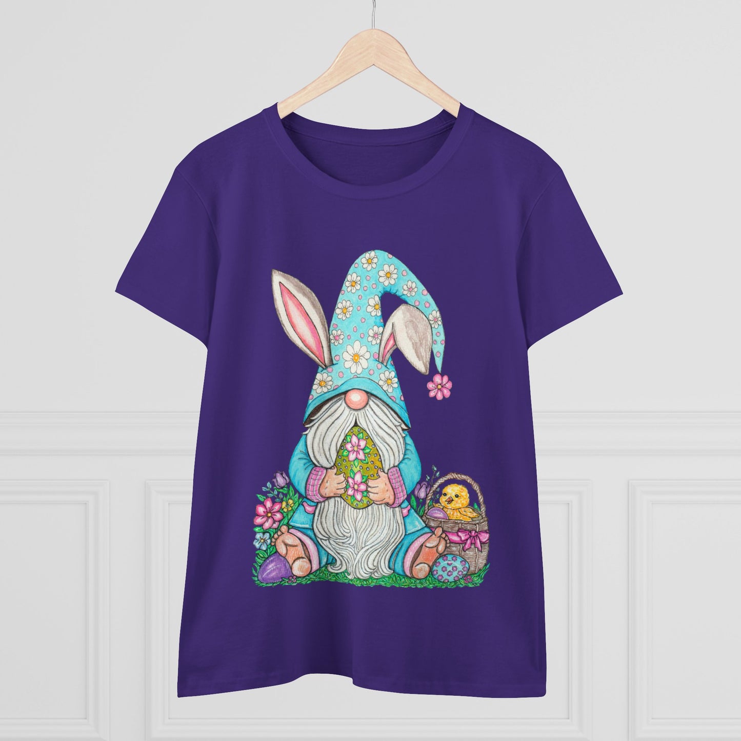 Easter Gnome Women's Midweight Cotton Tee