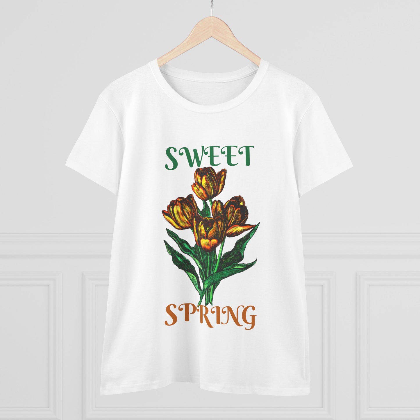Sweet Spring Women's Midweight Cotton Tee