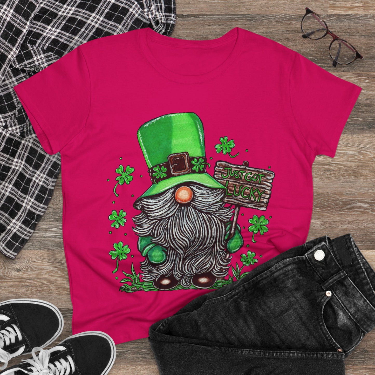 Gnomish Leprechaun Women's Midweight Cotton Tee