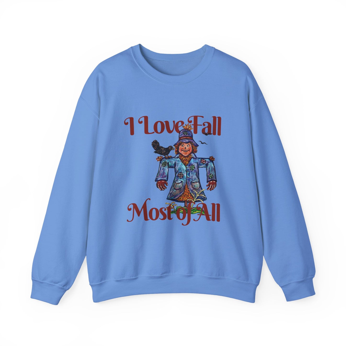 I Love Fall Most of All Unisex Heavy Blend™ Crewneck Sweatshirt
