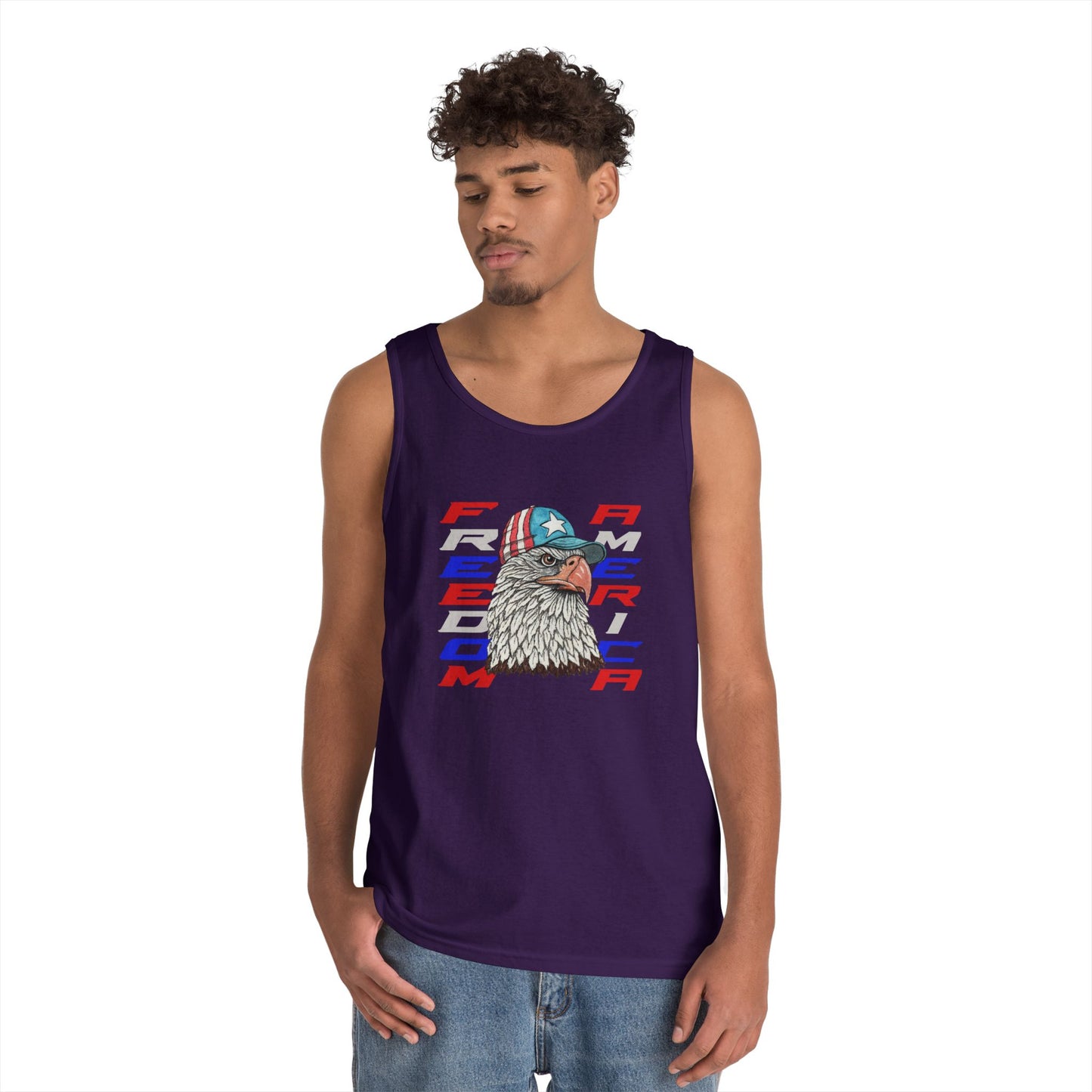 Freedom America Unisex Heavy Cotton Tank Top
