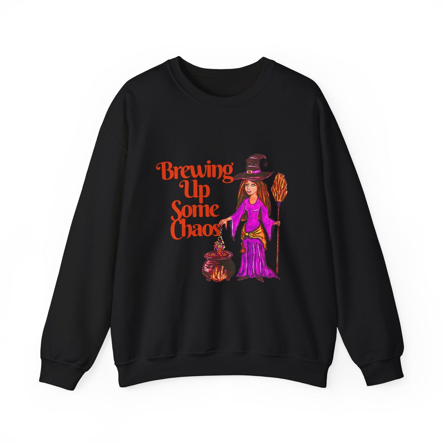 Brewing up some Chaos Unisex Heavy Blend™ Crewneck Sweatshirt