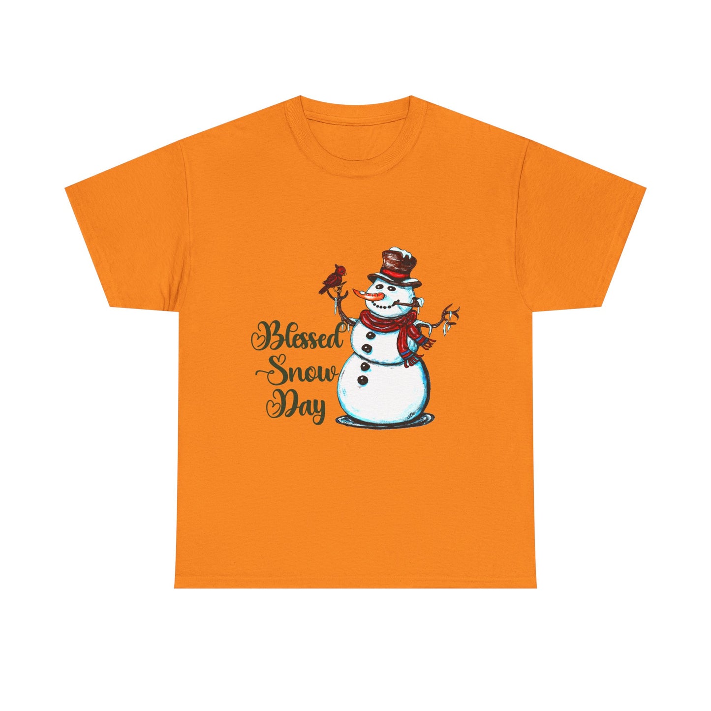 Blessed Snow Day Unisex Heavy Cotton Tee