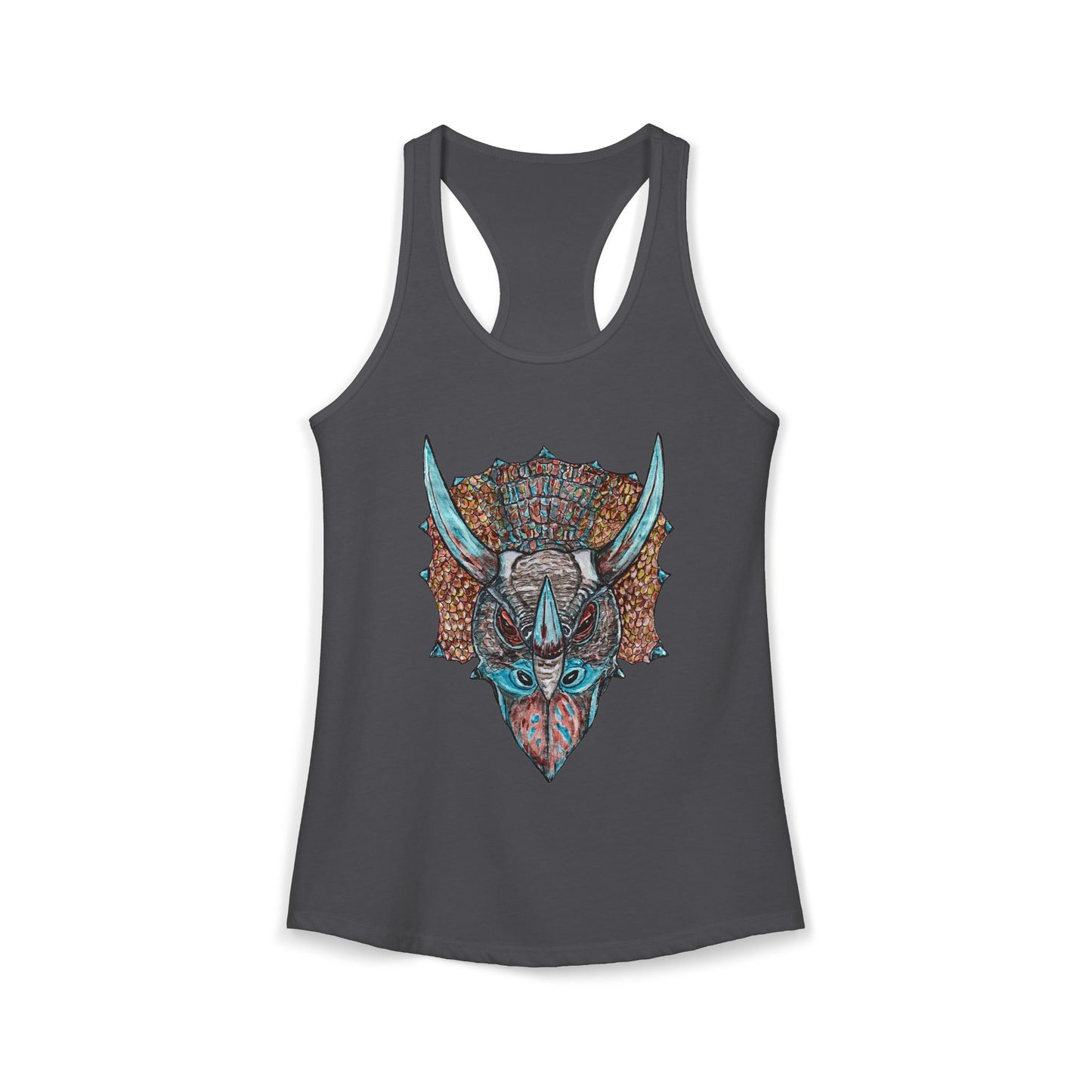 Triceratops Women's Ideal Racerback Tank