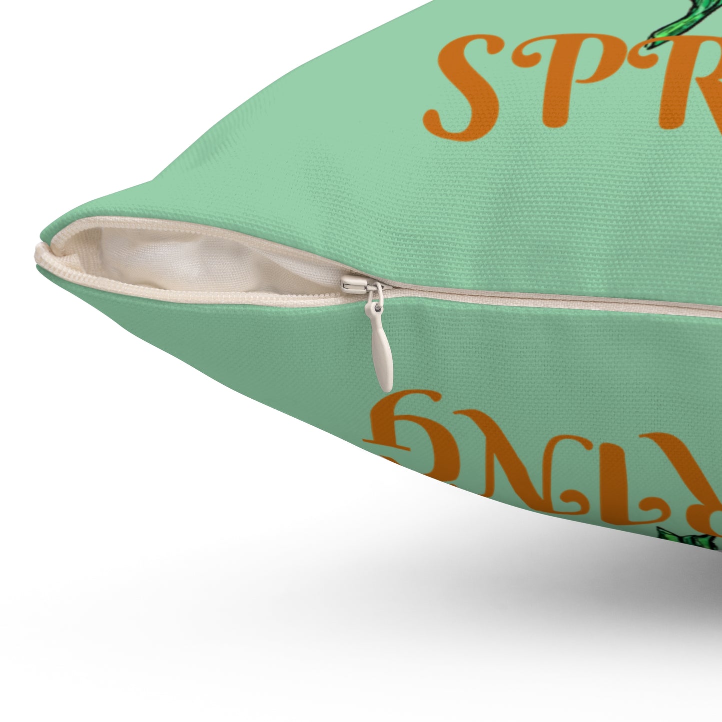 Sweet Spring Spun Polyester Square Pillow