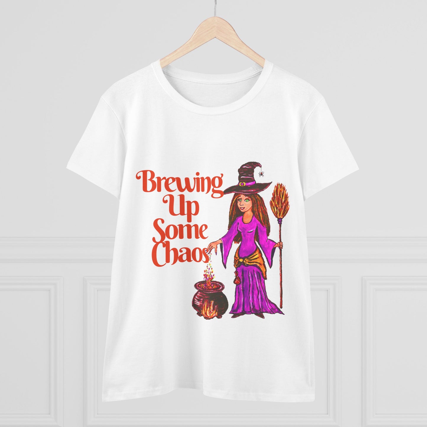 Brewing Up Some Chaos Women's Midweight Cotton Tee