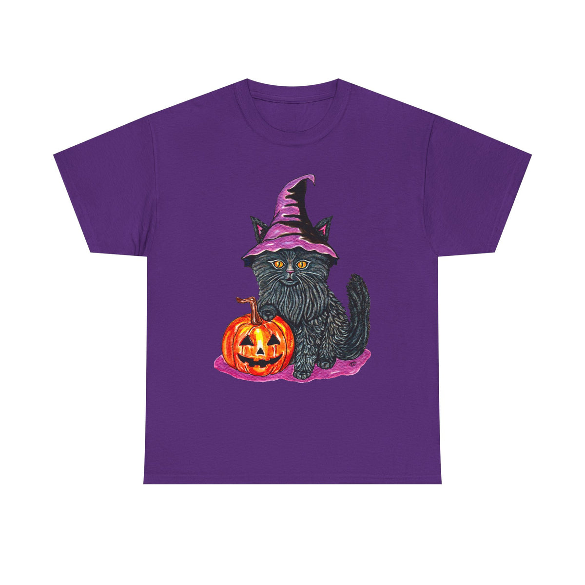 Halloween Kitty Unisex Heavy Cotton Tee