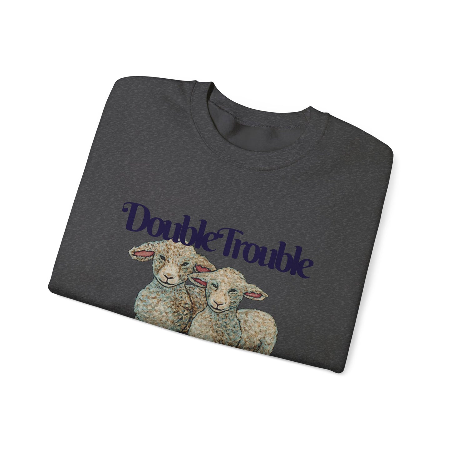 Double Trouble Double Fun Unisex Heavy Blend™ Crewneck Sweatshirt