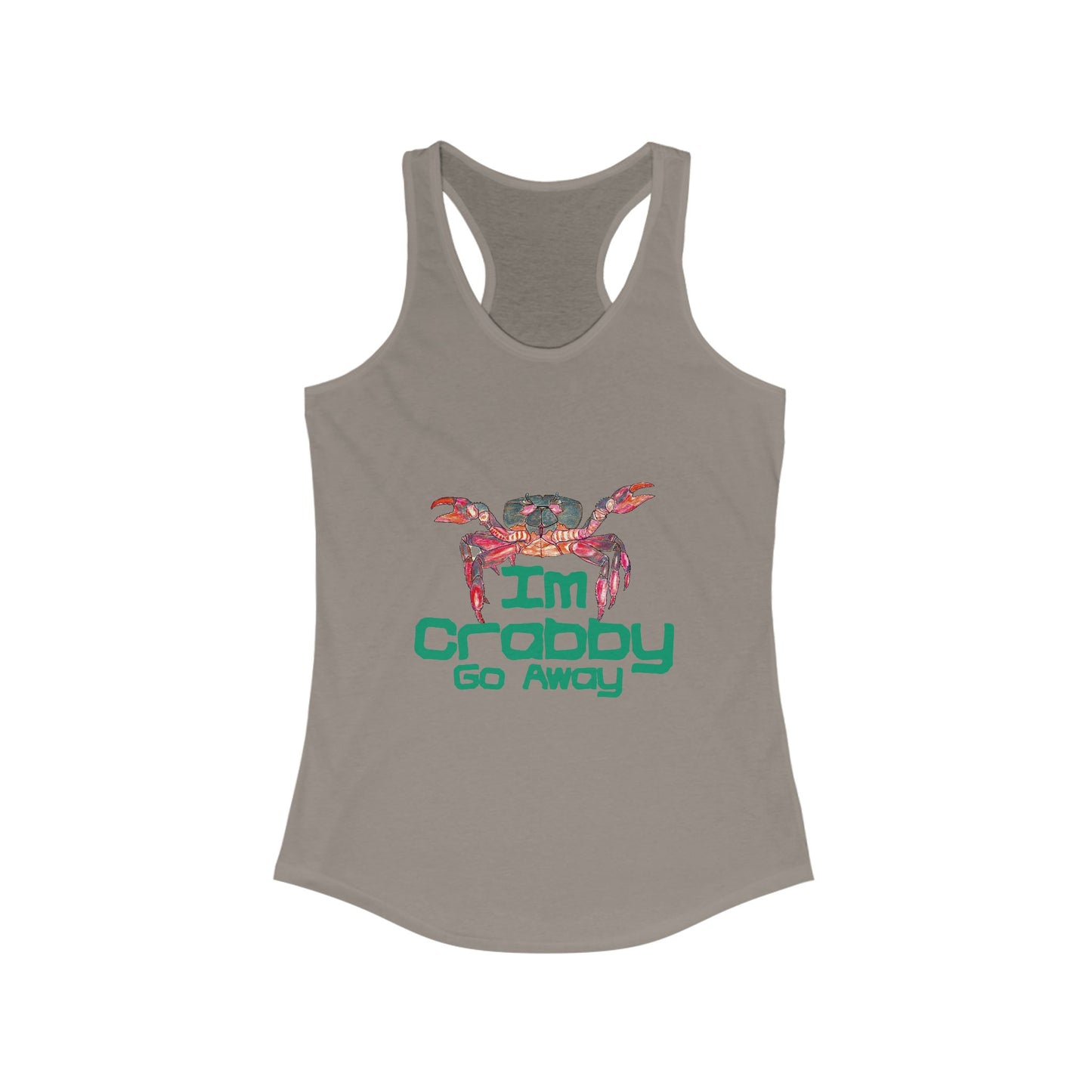 I'm Crabby Go Away Women's Ideal Racerback Tank