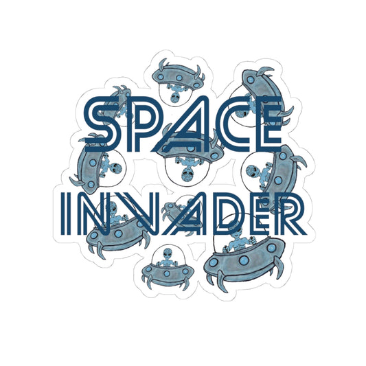 Space Invader Kiss-Cut Stickers