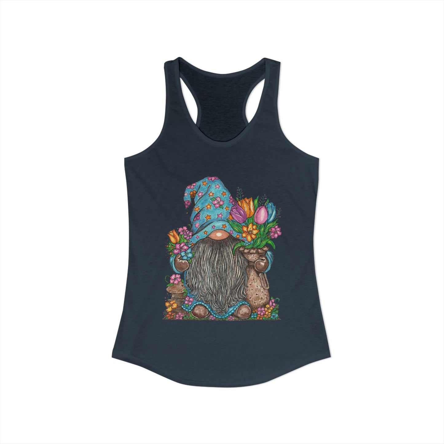 Gardening Gnome Women's Ideal Racerback Tank