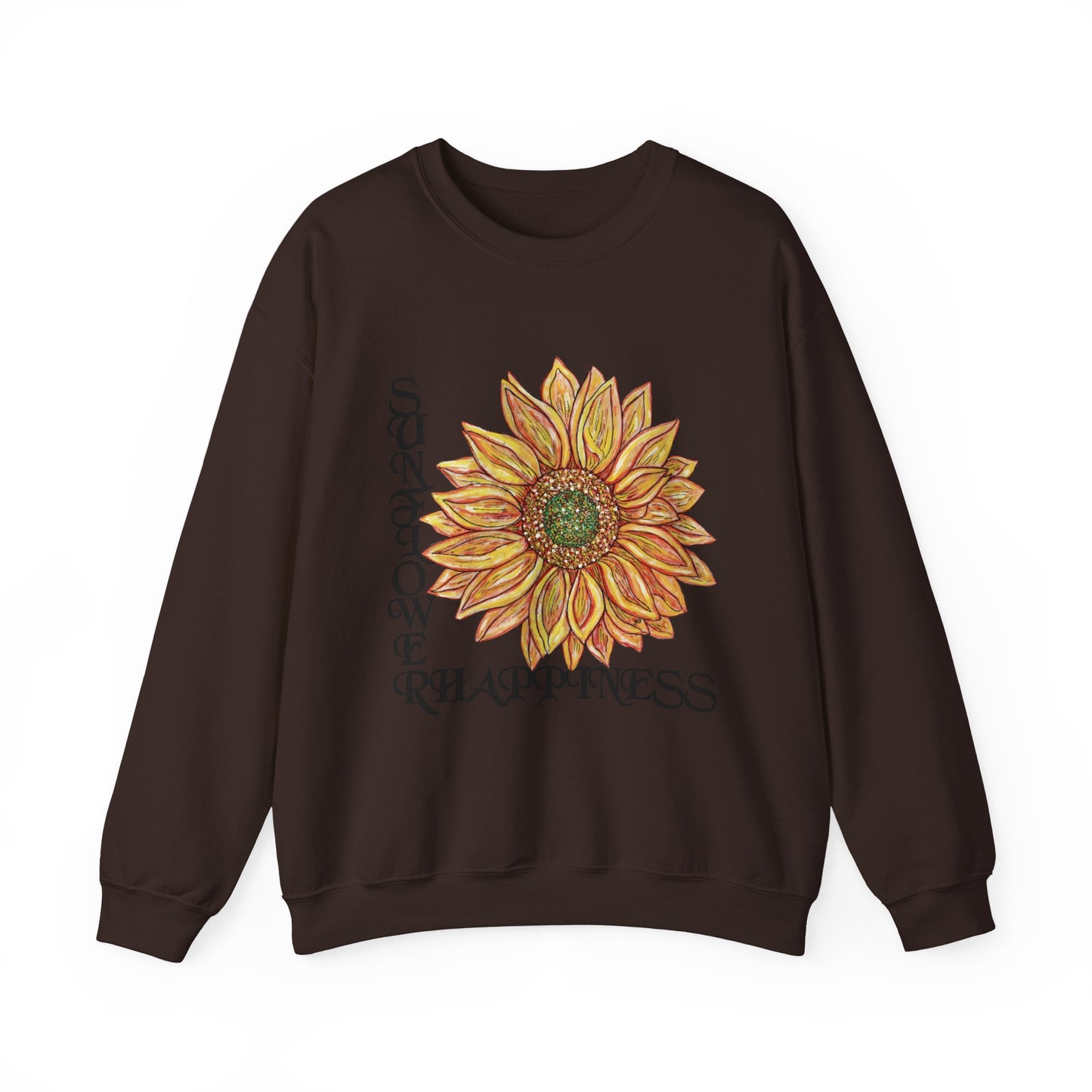Sunflower and Happiness Unisex Heavy Blend™ Crewneck Sweatshirt