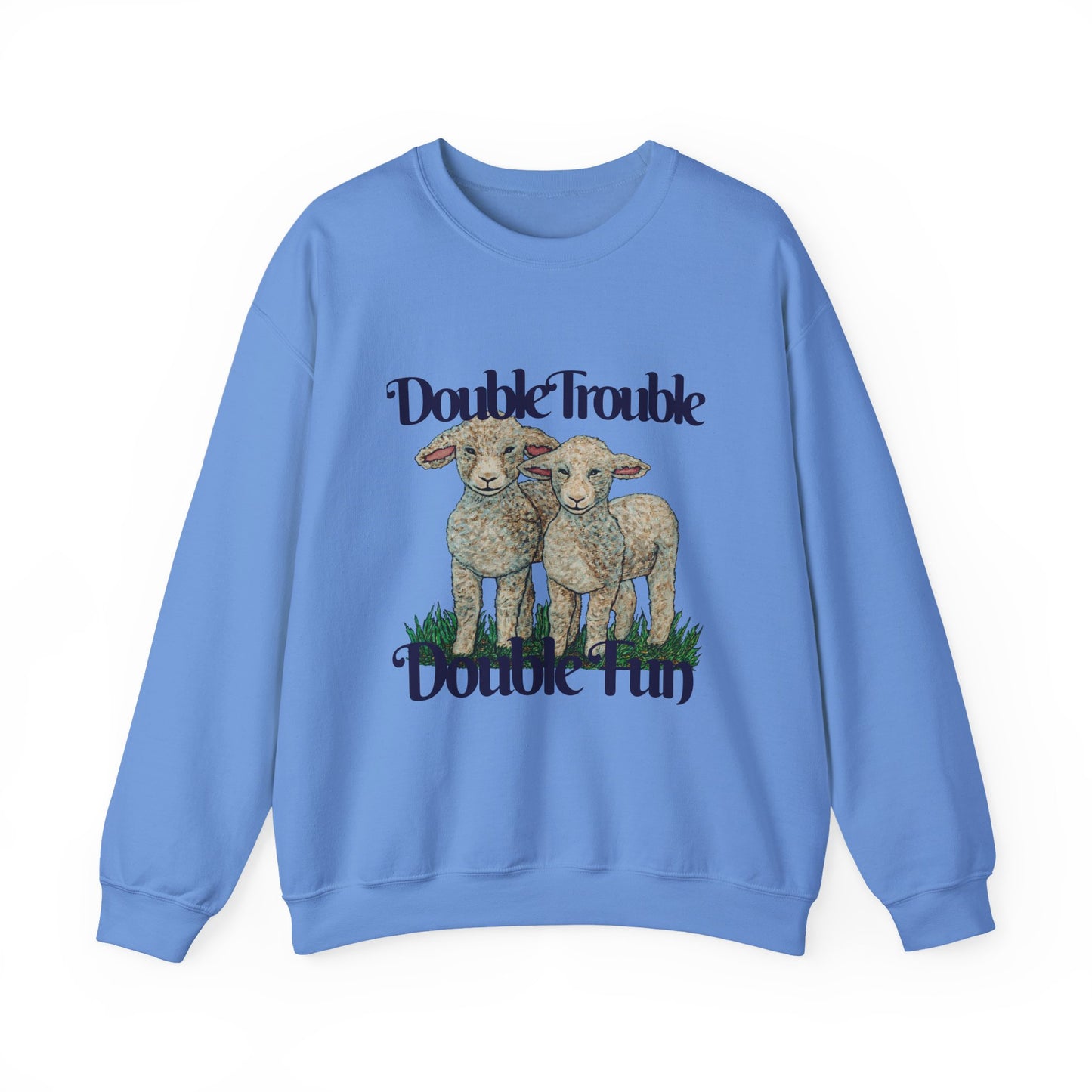 Double Trouble Double Fun Unisex Heavy Blend™ Crewneck Sweatshirt
