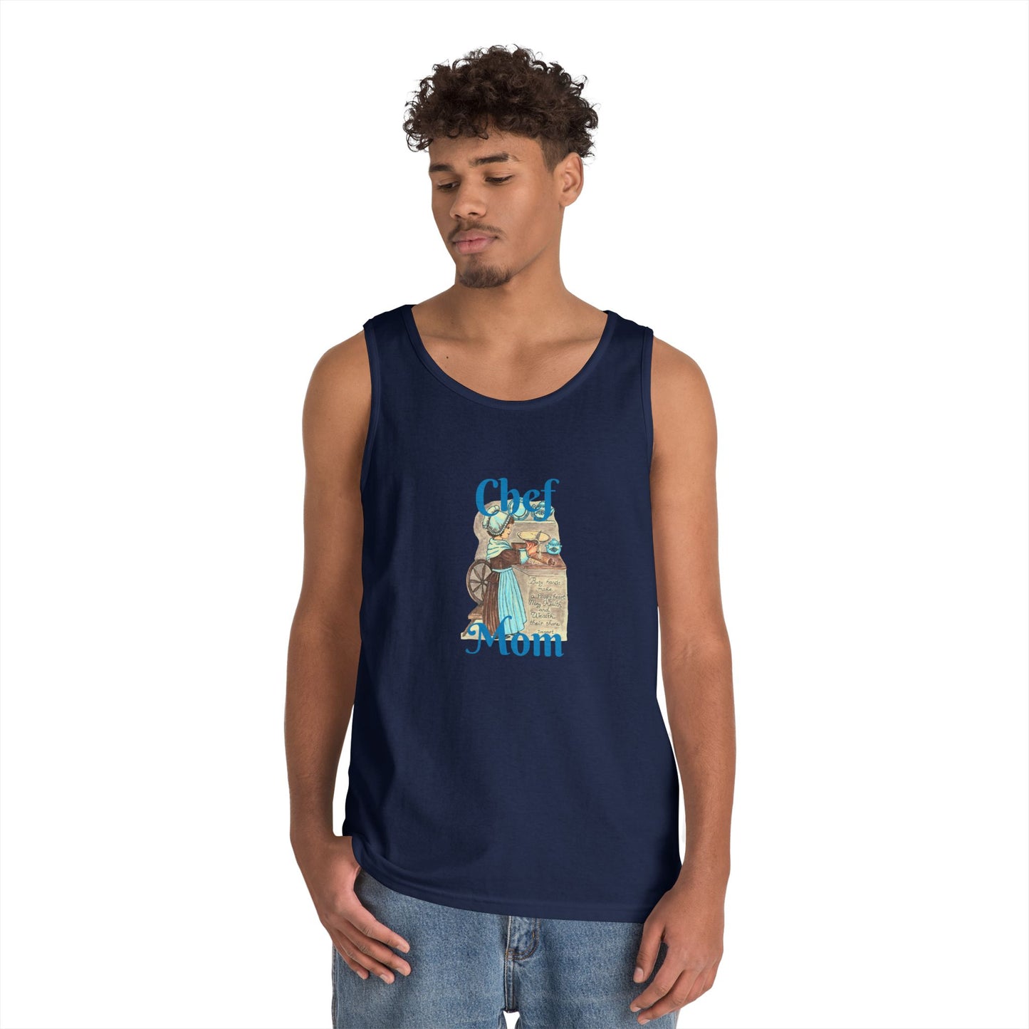 Chef Mom Unisex Heavy Cotton Tank Top