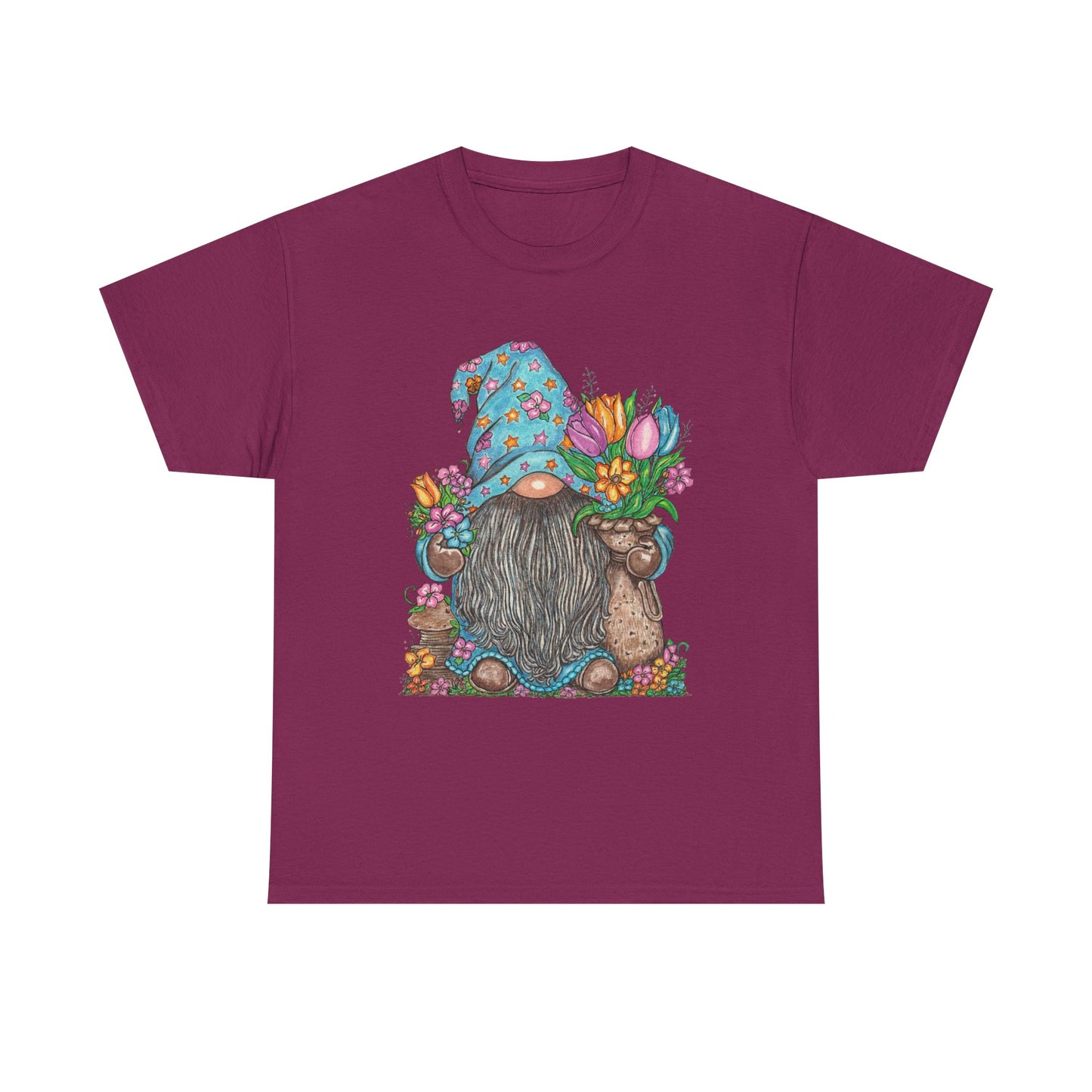 Gardening Gnome Unisex Heavy Cotton Tee