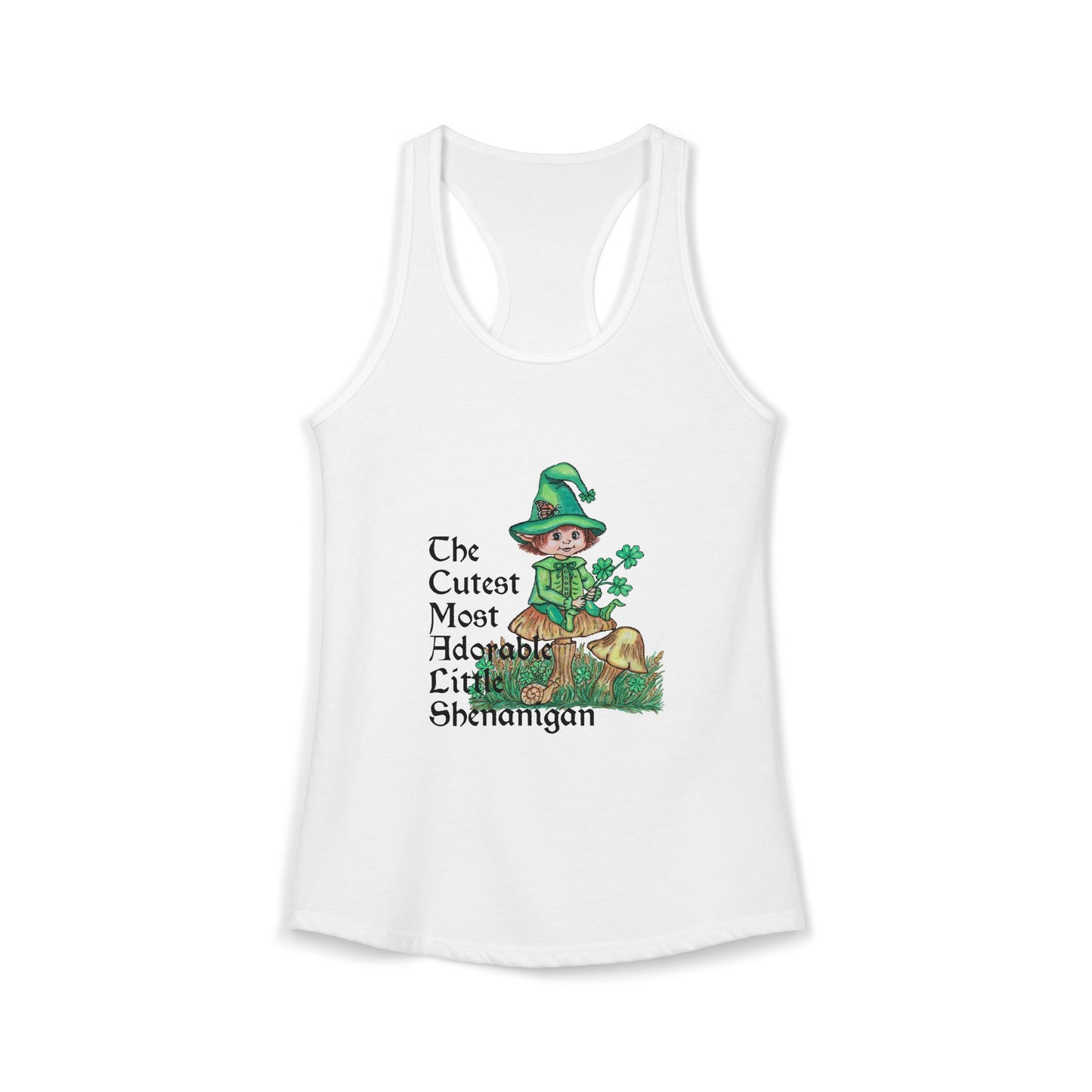 Cutest Leprechaun Women's Ideal Racerback Tank