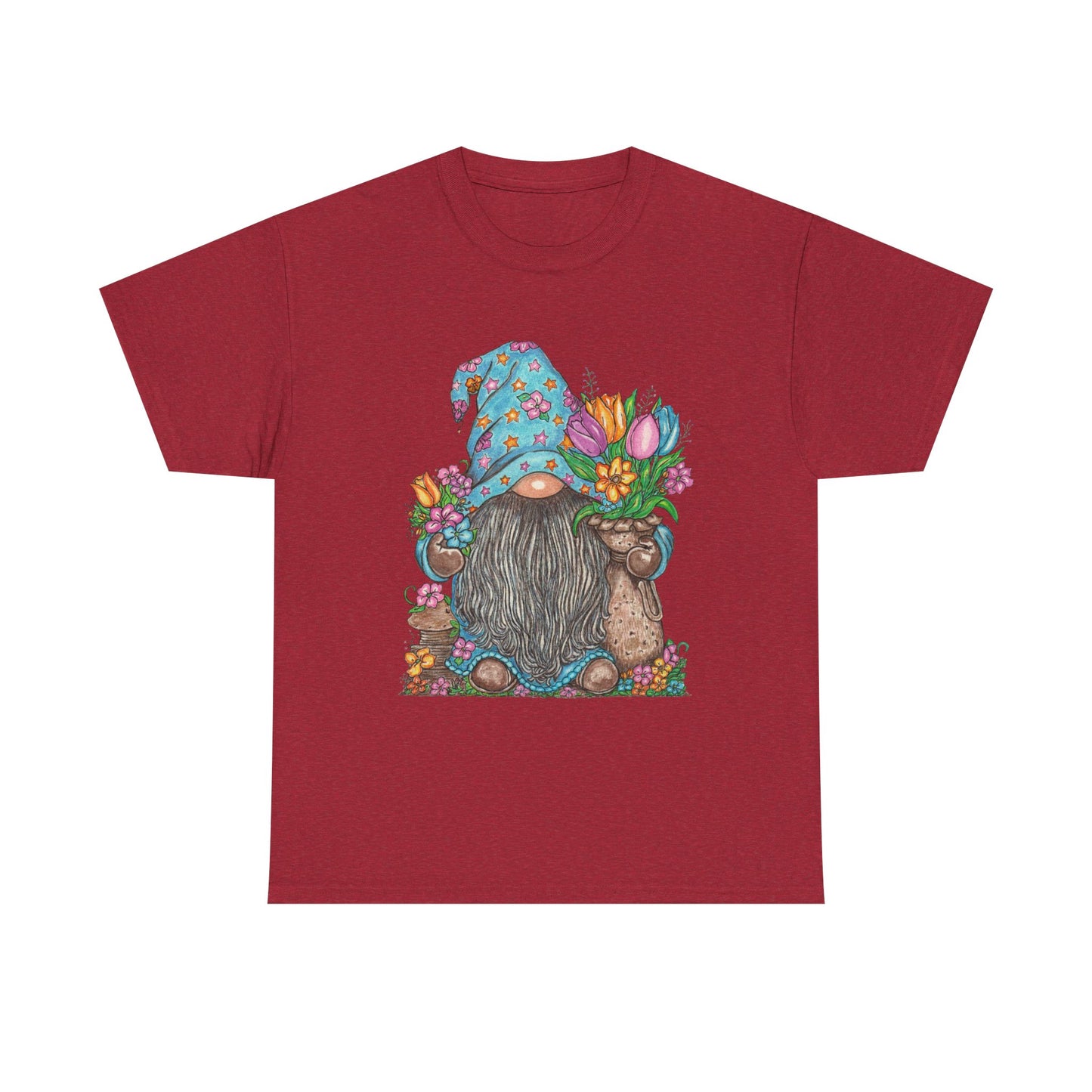 Gardening Gnome Unisex Heavy Cotton Tee