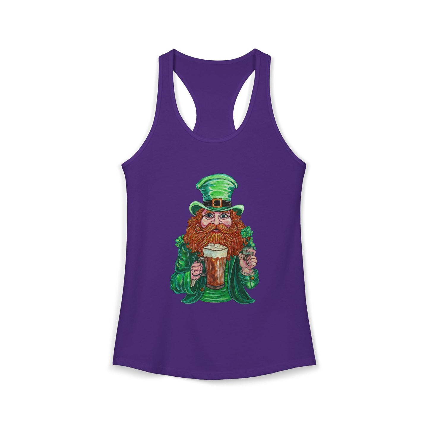 Drunken Leprechaun Women's Ideal Racerback Tank