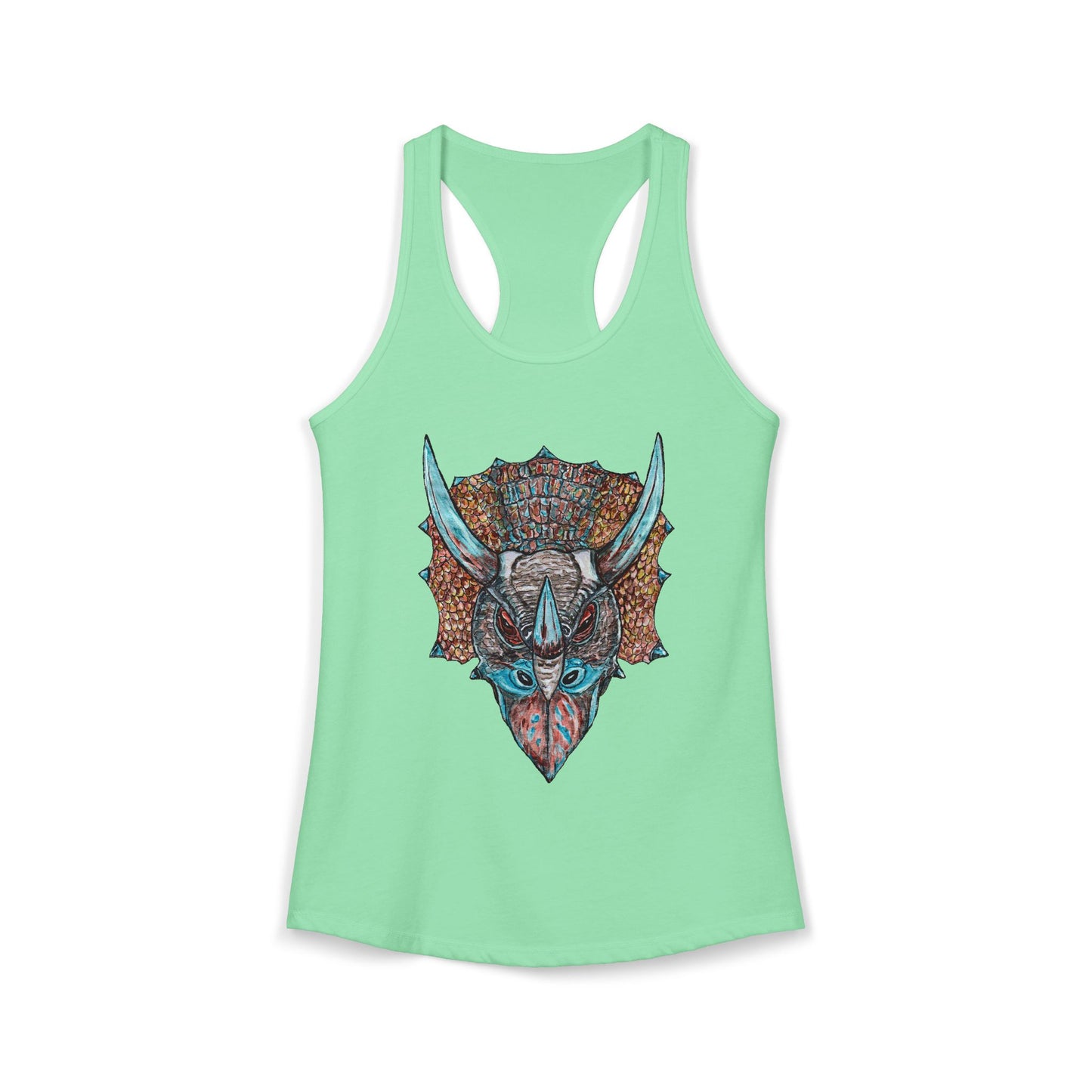 Triceratops Women's Ideal Racerback Tank