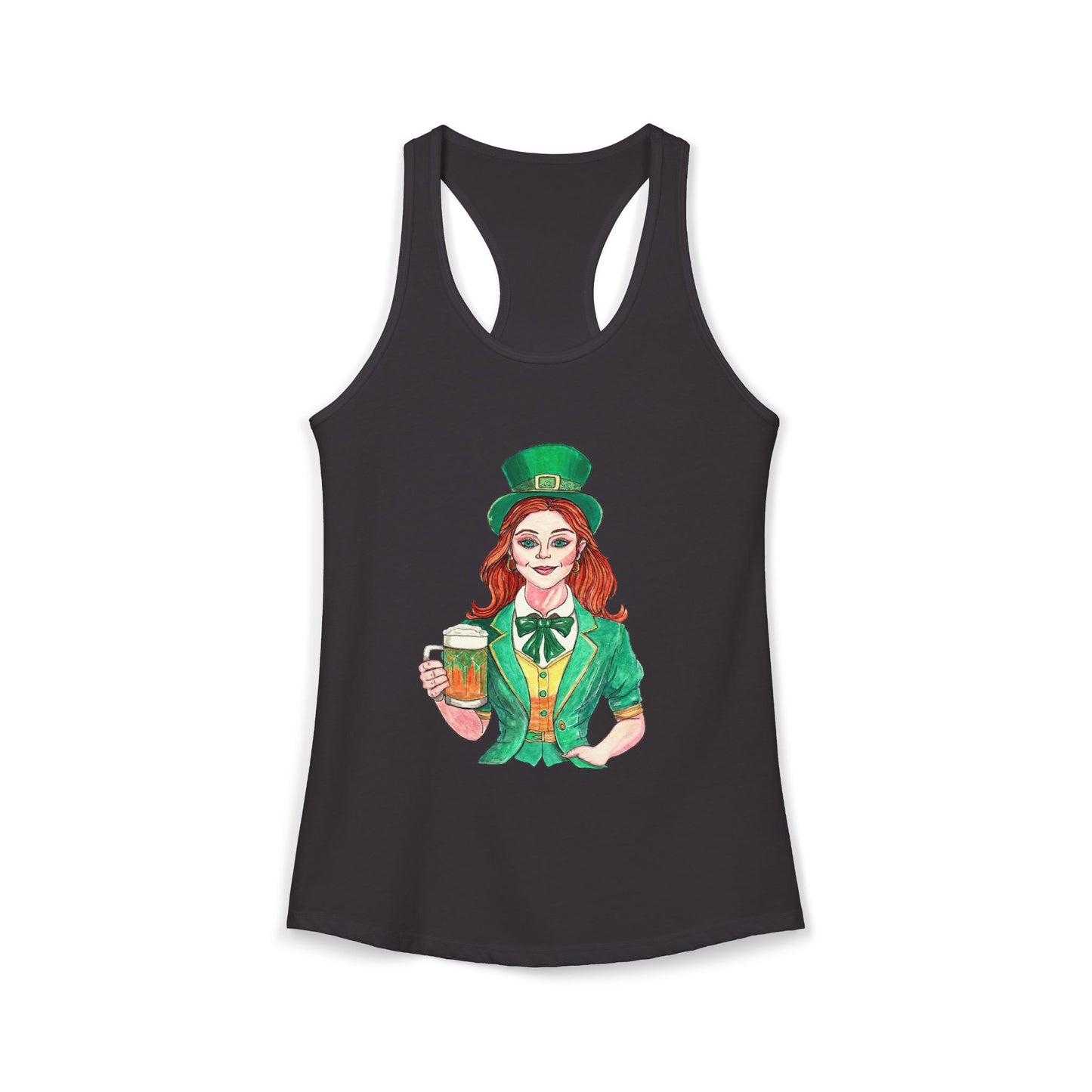 Paddys Day Cheers Women's Ideal Racerback Tank