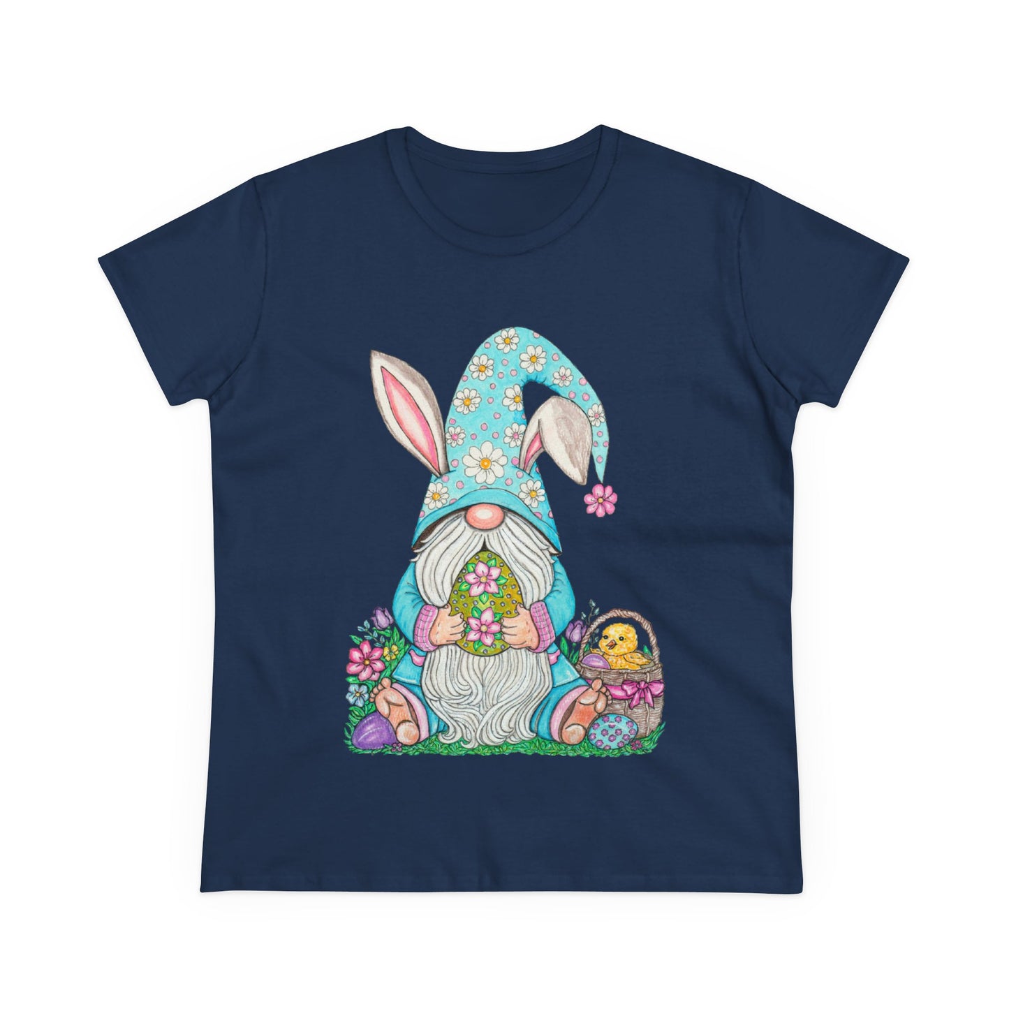 Easter Gnome Women's Midweight Cotton Tee