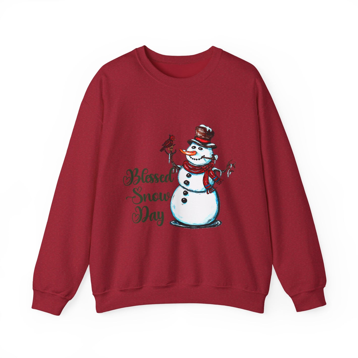 Blessed Snow Day Unisex Heavy Blend™ Crewneck Sweatshirt