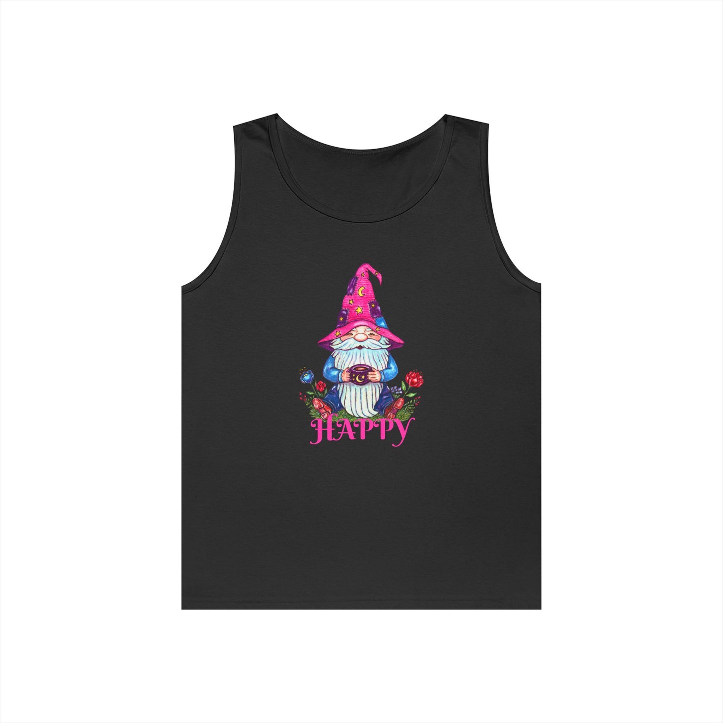 Happy Gnome Unisex Heavy Cotton Tank Top